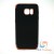    Samsung Galaxy S7 - Black Silicone Phone Case with Chrome Edge